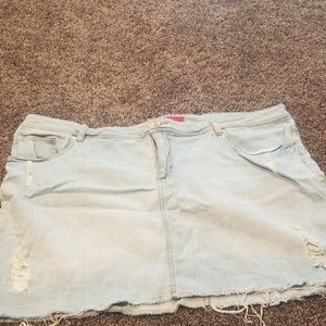 Pure energy jean skirt